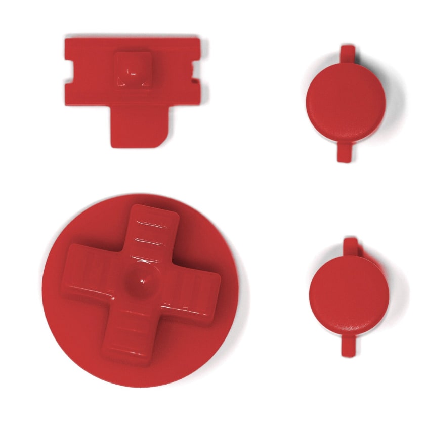 Gameboy DMG Buttons (RED)